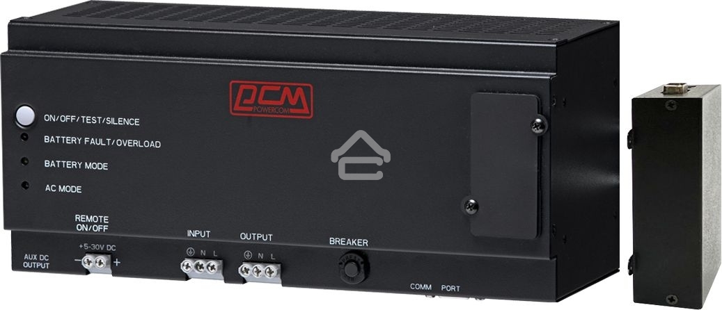 Источник бесперебойного питания Powercom DRU 500VA/300W, DIN Rail, 230V, RS-232, 2 year warranty (1114005)