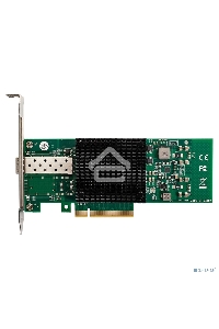 Сетевой адаптер ExeGate EXE-X520-DA1 (PCI-E x8 v3.0, порты 1xSFP+ 10Gb/s (10/5/2.5/1Gb/s, 100Mb/s), Server NIC Intel Chipset JL82599EN)