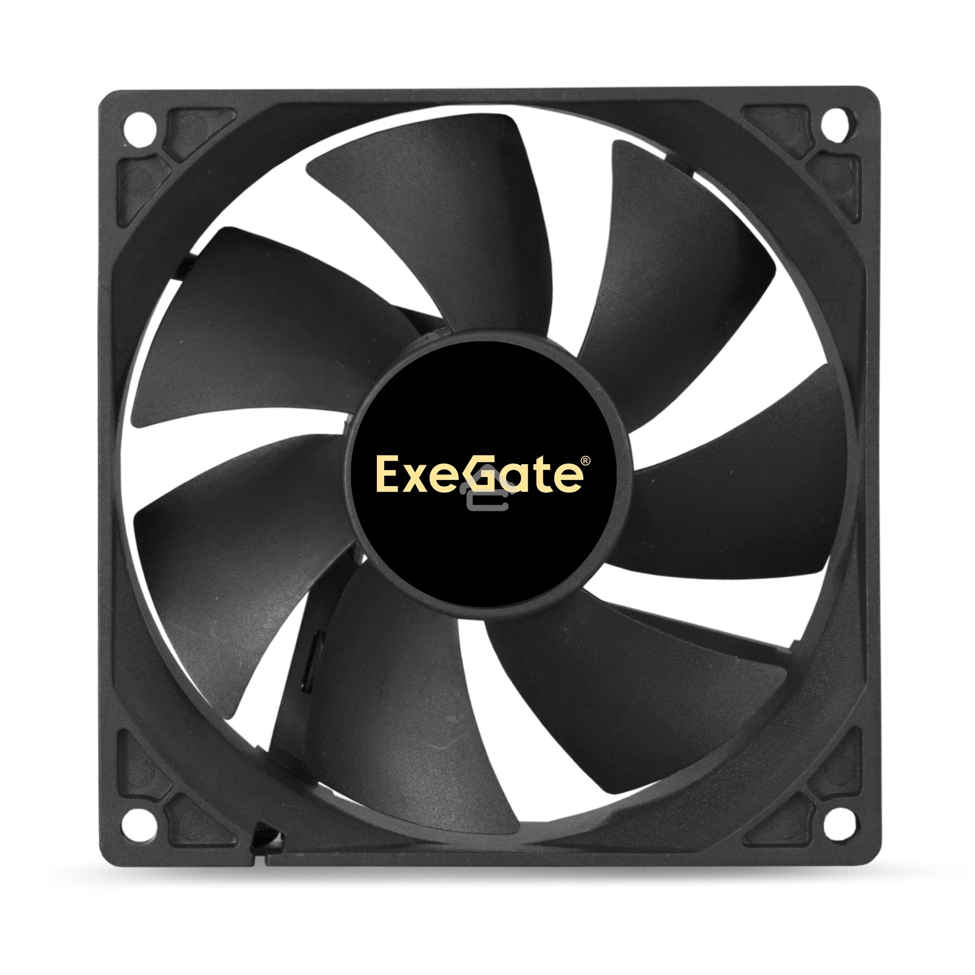 Вентилятор для корпуса ExeGate E09225H4P-PWM черный, 92 мм, 2000 об/мин, 26 дБ, 4 pin