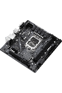 Материнская плата ASRock H610M-HVS, LGA 1700, Intel H610, 2xDDR4, 4xSATA, 1xPCIe 4.0 x16, 1xPCIe x1, 1xHDMI, 1xVGA, 1x 1Gb LAN, 2xUSB-A 3.2 Gen 1, 4xUSB 2.0, 3x3.5 мм, 7.1, mATX