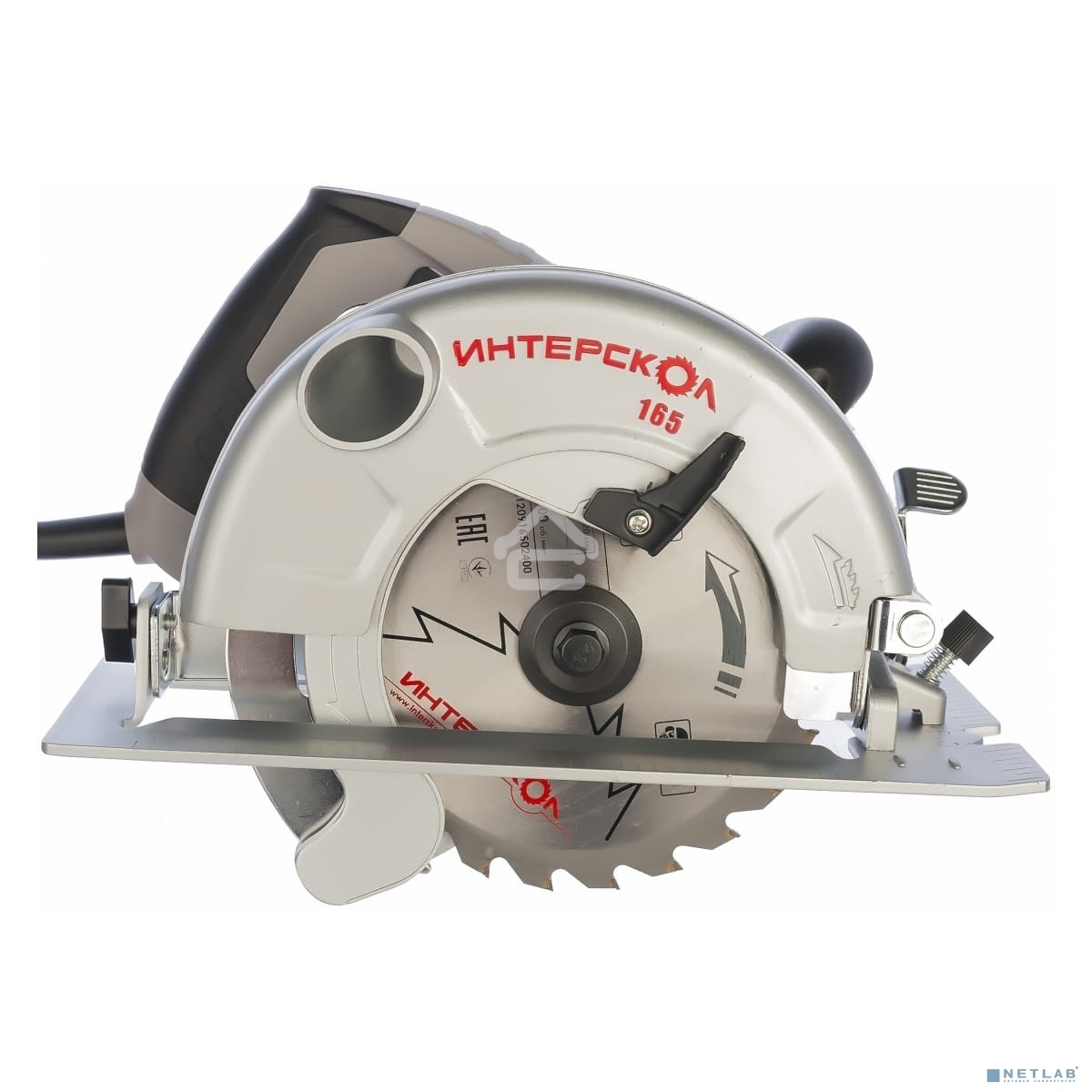 Пилы электрические дисковые, торцовочные, монтажны ИНТЕРСКОЛ ДП-165/1200 Пила дисковая 1200Вт,ф165/20мм,4700о/м,4.5кг 96.1.0.00