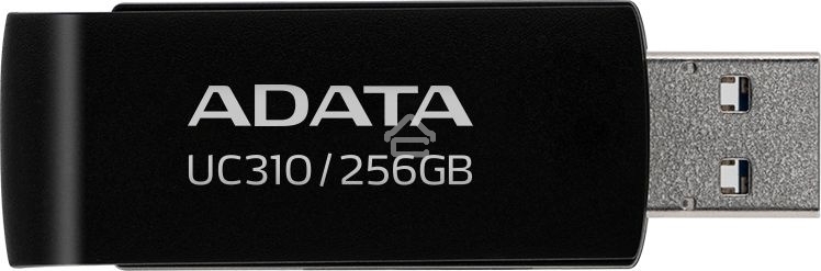 Флешка USB ADATA UC310 (UC310-256G-RBK), 256Gb, USB 3.2 Gen1, R/W 100/30, черный