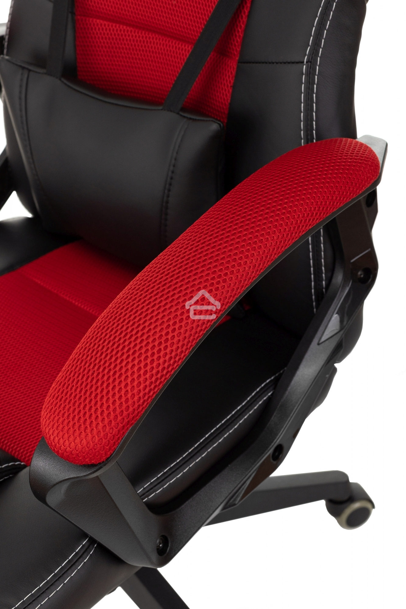 Кресло игровое Бюрократ Zombie Arena черный/красный