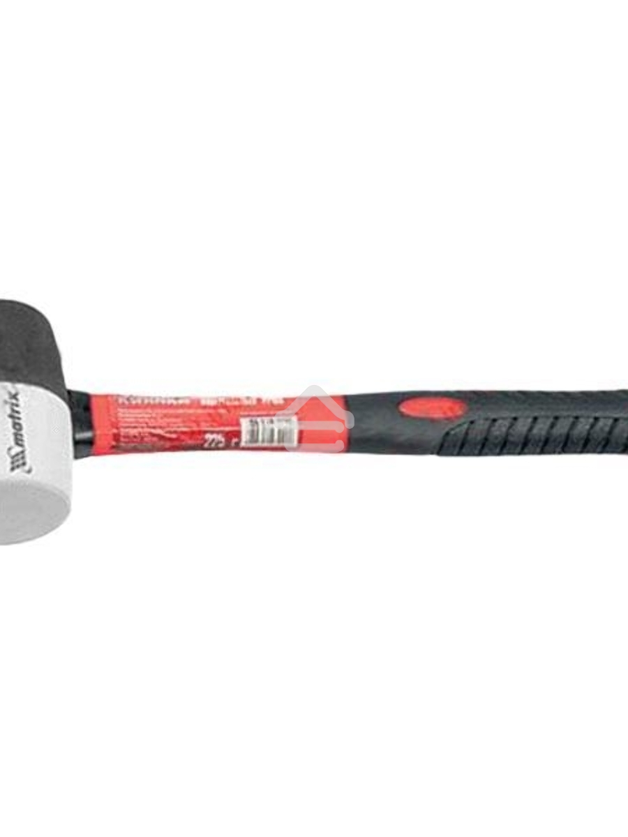 Киянка MATRIX 11171резиновая 450г чернобелая резина фибергласовая рукоятка