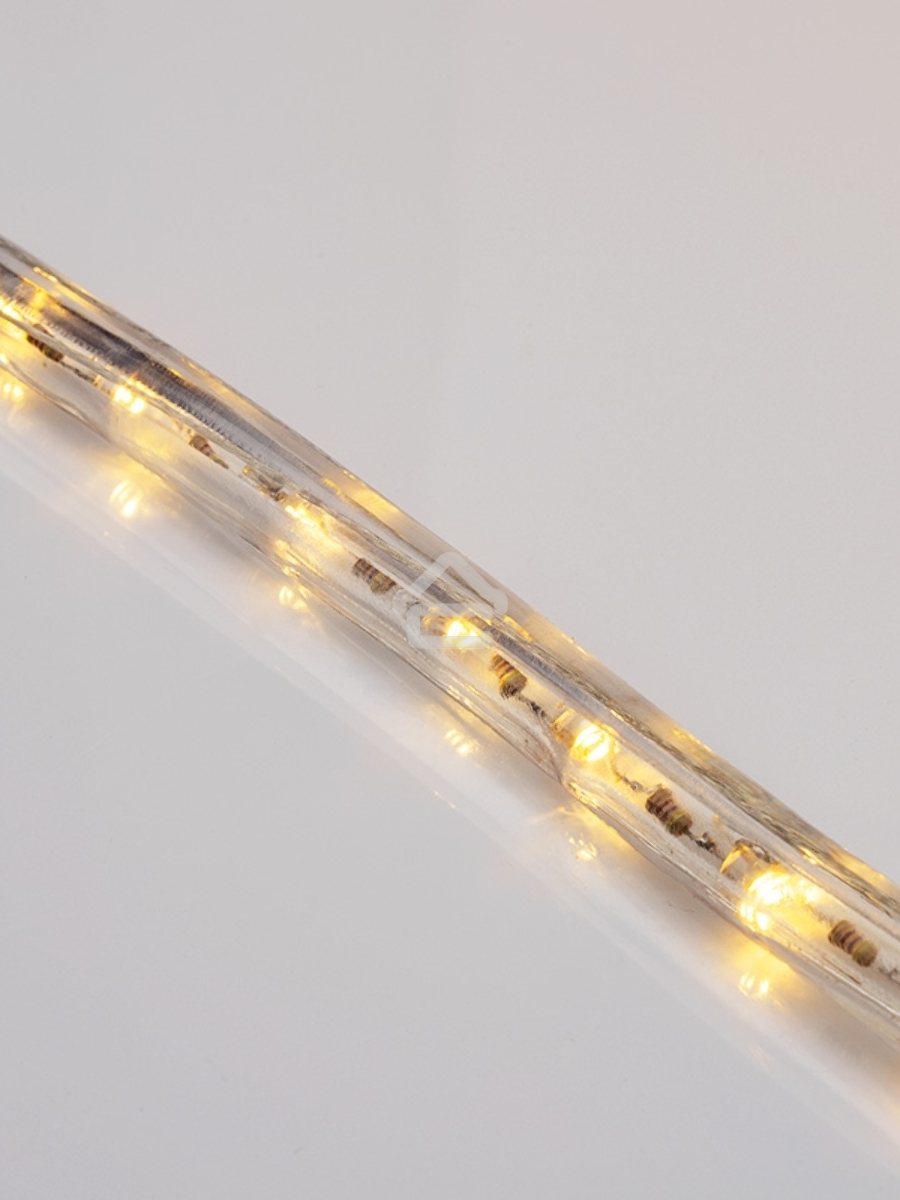 Дюралайт LED, эффект мерцания (2W) - ТЕПЛЫЙ БЕЛЫЙ, 36 LED/м, бухта 100м