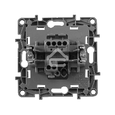 Выключатель 672414 Legrand Выключатель без фиксации (кнопка) с Н.О./Н.З. контактом - Etika Plus - 6 A - 250 В - алюминий