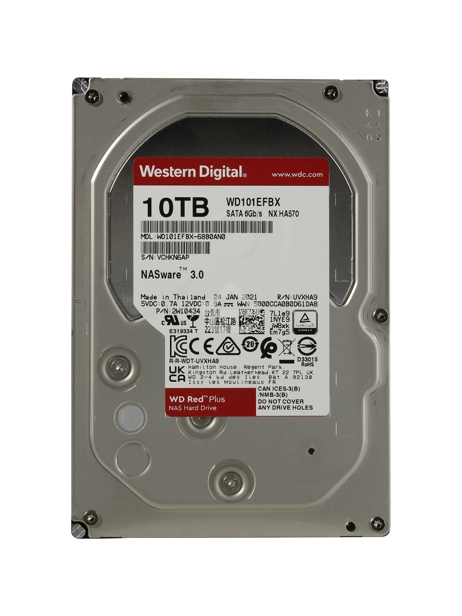 Жесткий диск Western Digital SATA 10TB 6GB/S 256MB RED WD101EFBX