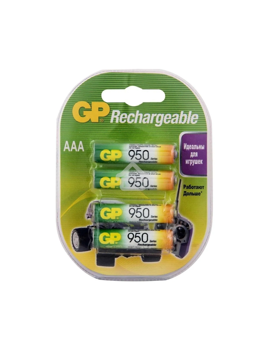 Аккумулятор GP 100AAAHC3/1-2CR4 AAA 1000mAh (3шт +1 шт. в уп-ке)