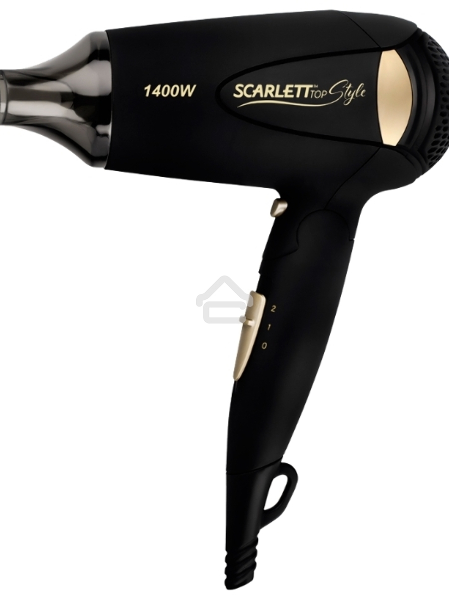 Фен Scarlett SC-HD70IT10 черный/золотистый 1400Вт