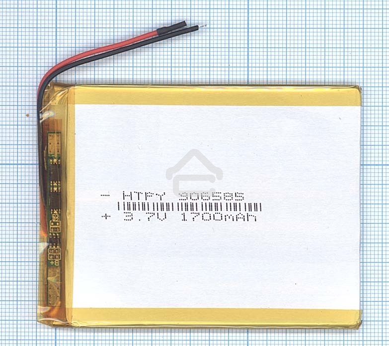 Аккумулятор Li-Pol (батарея) 3*65*85мм 2pin 3.7V/1700mAh