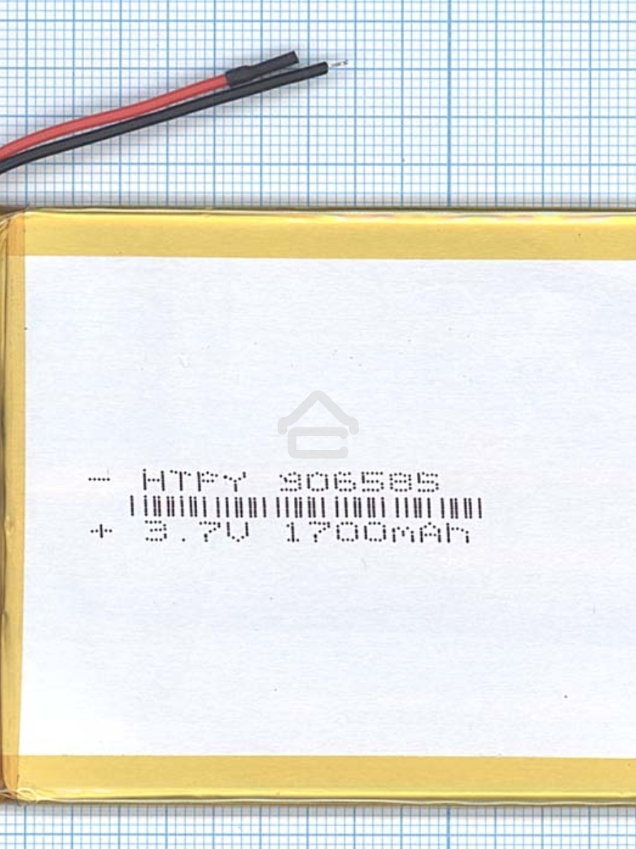 Аккумулятор Li-Pol (батарея) 3*65*85мм 2pin 3.7V/1700mAh