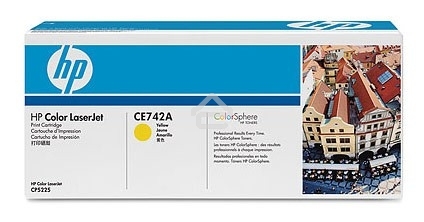 Картридж лазерный HP CE742A желтый Color LJ CP5225 (7300стр.)