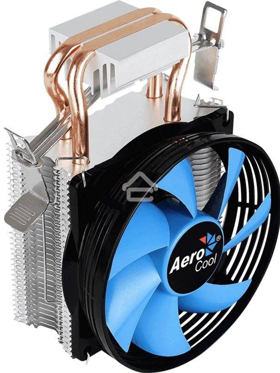 Кулер для процессора AeroCool / Formula Verkho 2 серебристый, 90 мм, алюминий/медь, 2000 об/мин, 25 дБ, 4 pin, 110 Вт, 125 мм