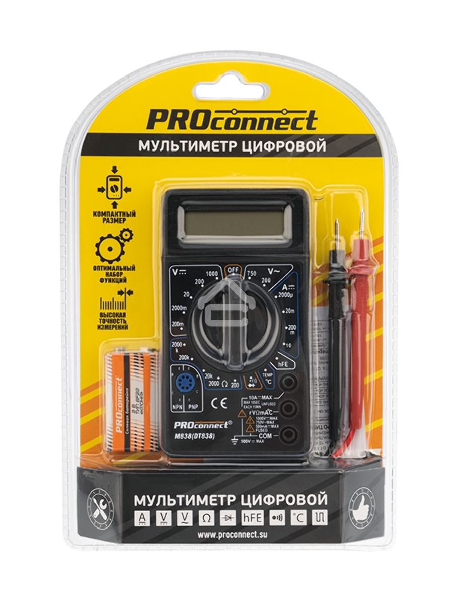 Портативный мультиметр M838 (DT838) PROconnect
