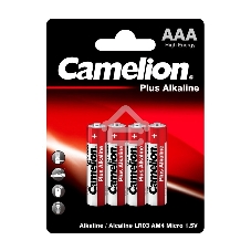 Элемент питания алкалиновый Camelion LR LR03 BL-4 (блист.4шт) 7369 1.5 В