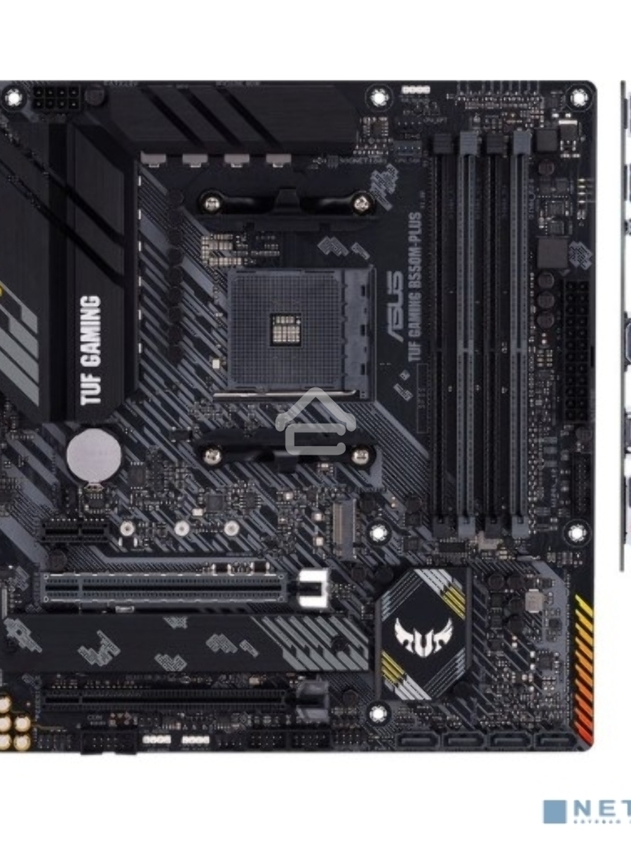 Материнская плата ASUS TUF GAMING B550M-PLUS, AM4, AMD B550, 4xDDR4, 4xSATA, 2xM.2, 1xPCIe 4.0 x16, 1xPCIe 3.0 x16, 1xPCIe x1, 1xHDMI, 1xDP, 1x 2.5Gb LAN, 4xUSB-A 3.2 Gen 1, 1xUSB-A 3.2 Gen 2, 2xUSB-A 2.0, 1xUSB-C 3.2 Gen 2, 5x3.5 мм, 7.1, mATX
