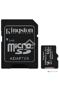 Флеш карта microSDHC 512GB microSDXC Class10 Kingston <SDCS2/512GB> UHS-I Canvas Select up to 100MB/s с адапт.