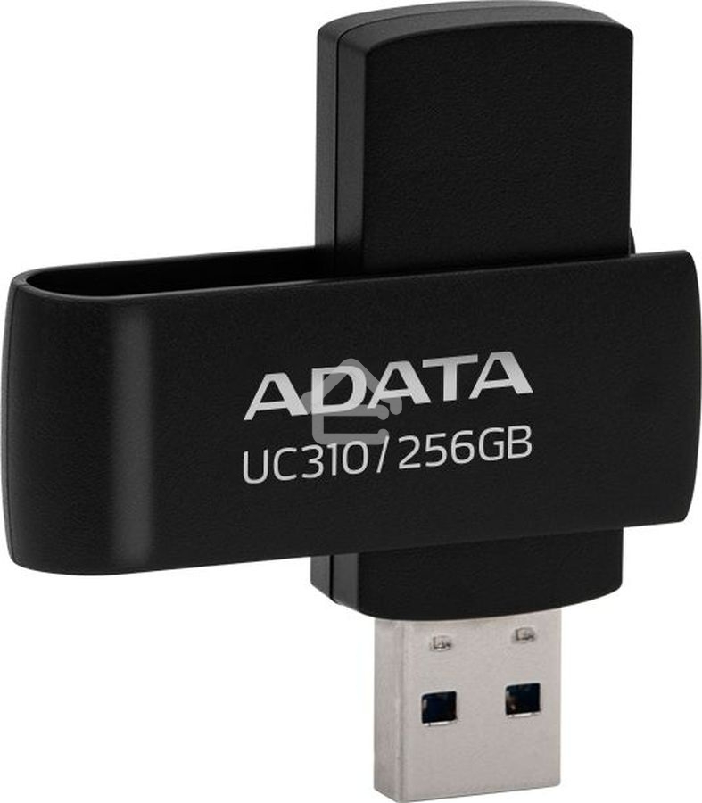 Флешка USB ADATA UC310 (UC310-256G-RBK), 256Gb, USB 3.2 Gen1, R/W 100/30, черный