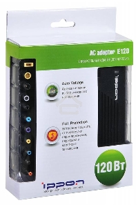 Блок питания Ippon E120 автоматический 120W 18.5V-20V 11-connectors 5.95A от бытовой электросети LED индикатор