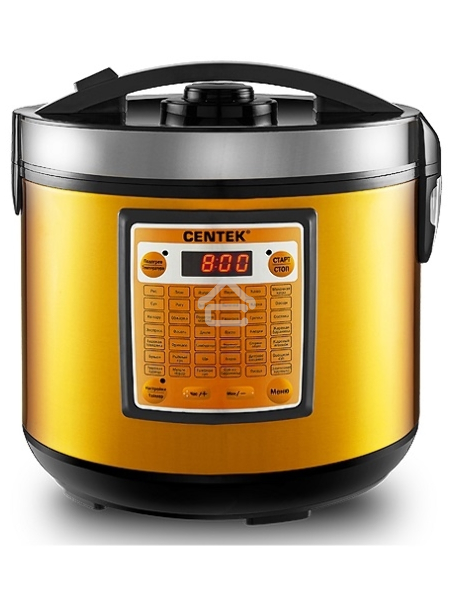 Мультиварка Centek CT-1495 black (ЗОЛОТО) 5.0л, 42 программы + Мультишеф