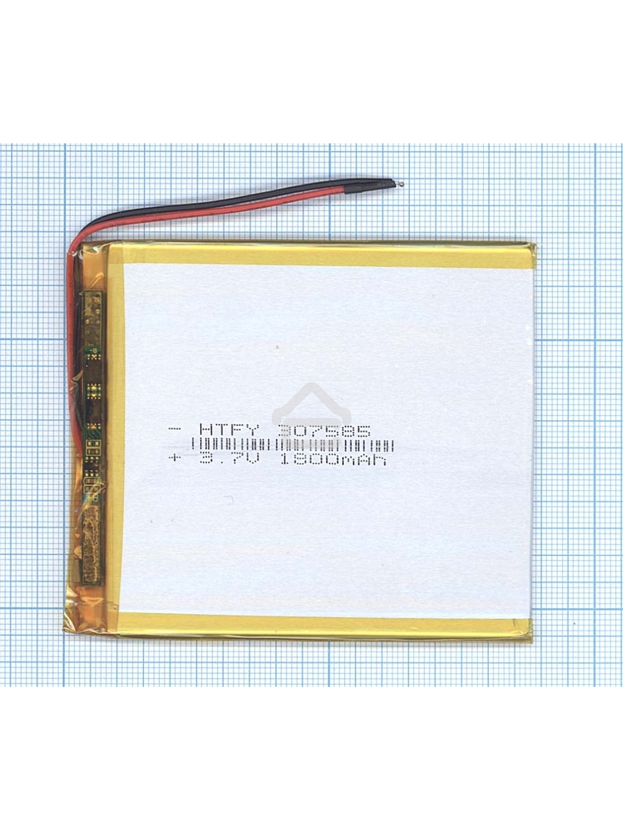 Аккумулятор Li-Pol (батарея) 3*75*85мм 2pin 3.7V/1800mAh
