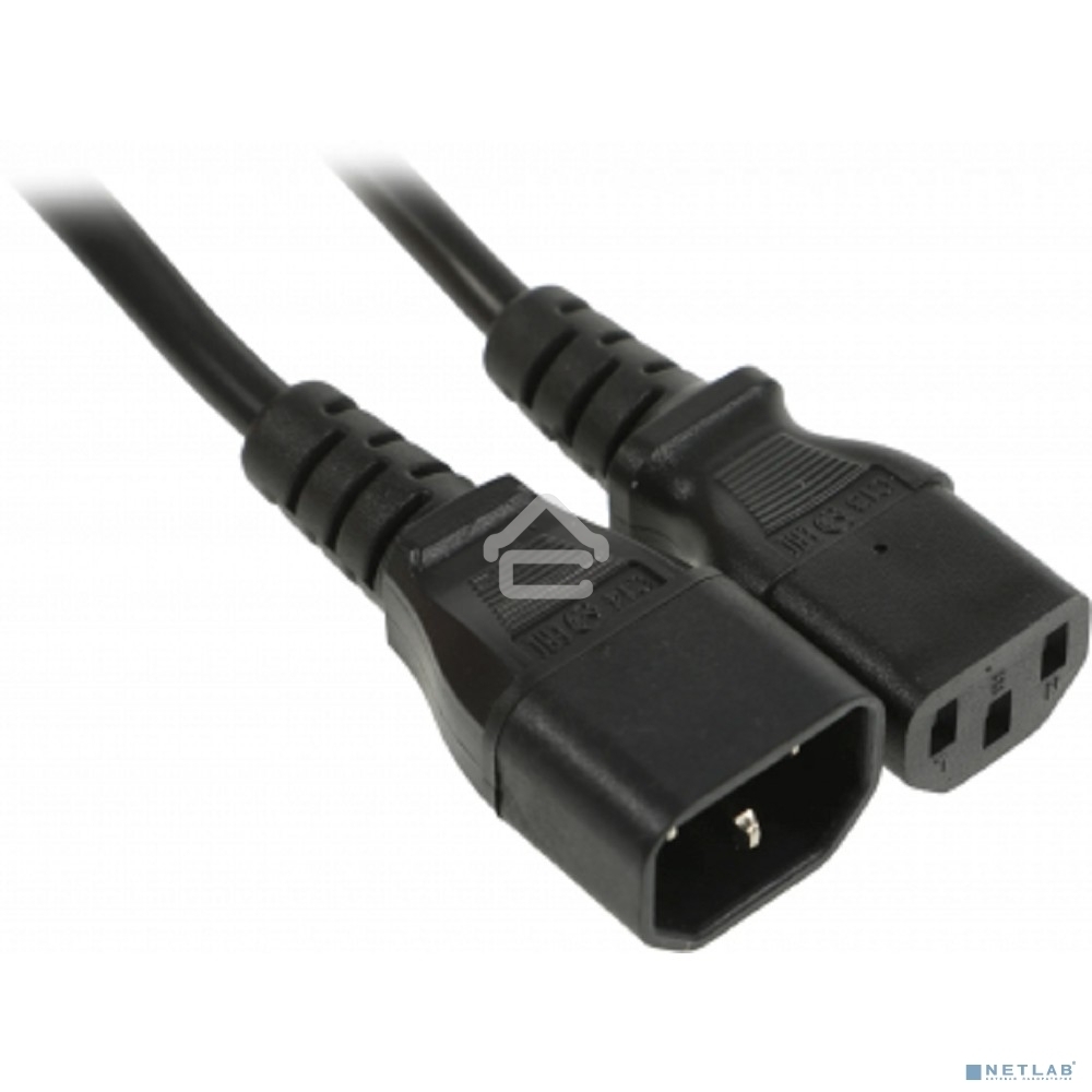 Шнур сетевой Rexant IEC 320 C13 – IEC 320 C14 3x1,0мм², длина 1,2м