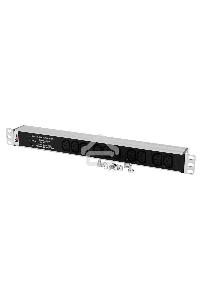 Блок розеток Rem-10 без шнура с фил. и инд., 10 IEC 60320 C13, вход IEC 60320 C14, 10A, алюм., 19