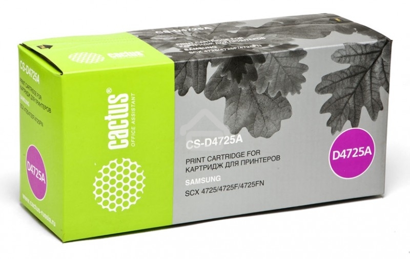 Картридж лазерный Cactus CS-D4725A черный (3000 стр.) для принтеров Samsung SCX-4725/4725F/4725FN