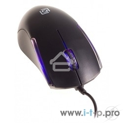 Мышь проводная Oklick 245M черный, 1000 dpi, USB, кнопки - 3