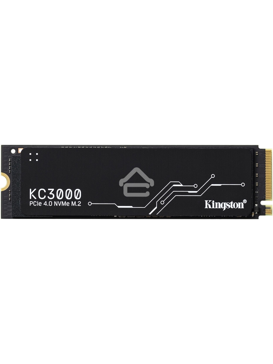 Накопитель SSD Kingston KC3000, 4Tb, PCIe 4.0 x4, M.2 2280, NVMe, R/W 7000/7000, с радиатором