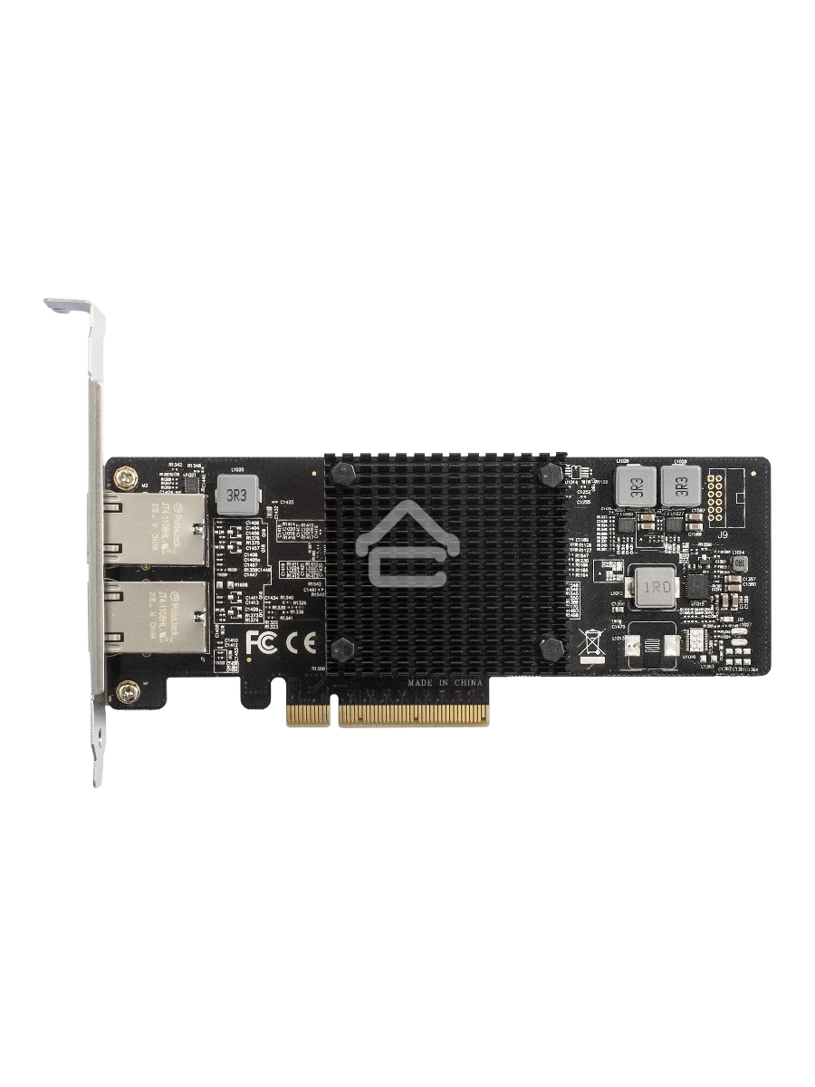 Сетевой адаптер ExeGate EXE-X550-T2 (PCI-E x8 v3.0, порты 2xRJ45 (медные), 10Gb/s (10/5/2.5/1Gb/s, 100Mb/s), Server NIC Intel Chipset X550)