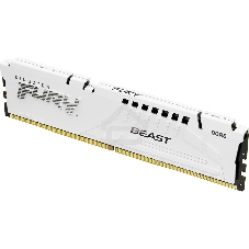 Оперативная память Kingston Fury Beast, DDR5, 16Gb (1x16GB), 5600MHz, CL36, DIMM, с радиаторами, белый