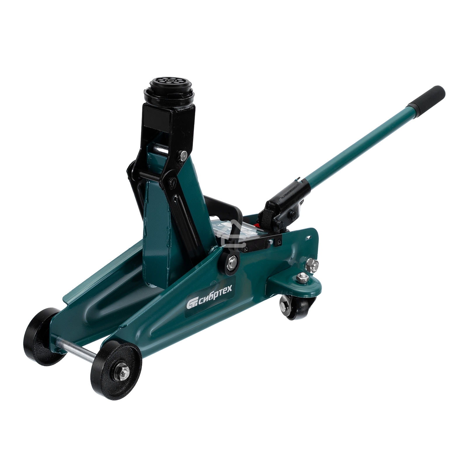 Домкрат гидравлический подкатной, Сибртех 2 т, 135-320 мм, в пластиковом кейсе