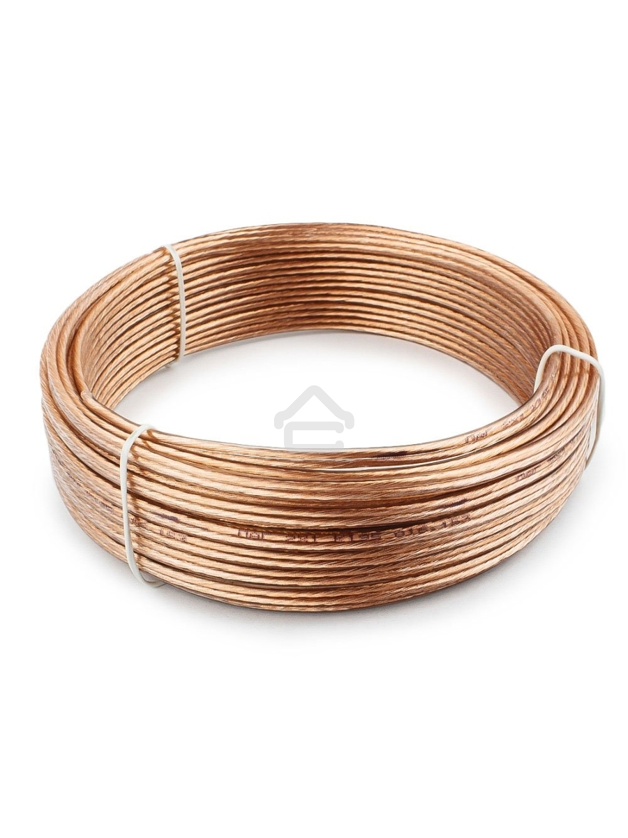 Акустический кабель Cablexpert CC-TC2x1,0-15M, прозрачный,  15 м, бухта