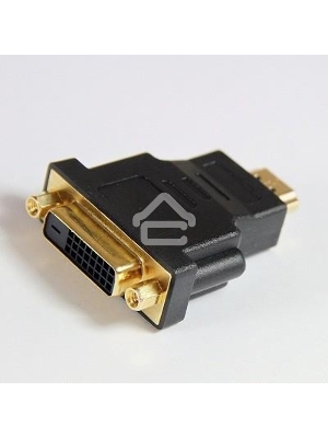 Переходник HDMI/DVI-D 19M/25F  VCOM позолоченные контакты, VAD7819