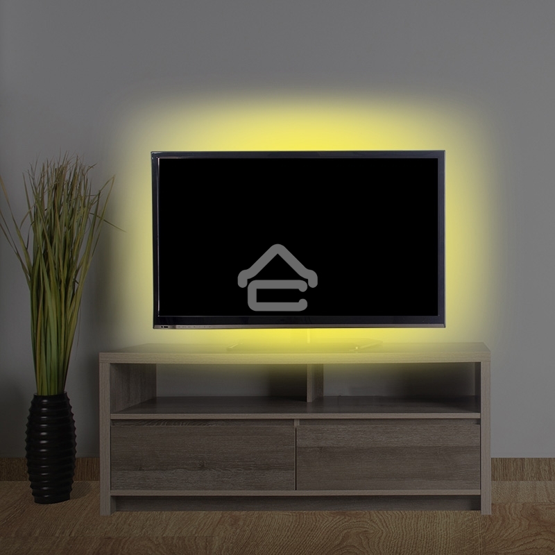 Лента светодиодная с USB коннектором 5 В, 8 мм, IP65, SMD 2835, 60 LED/m, цвет свечения желтый