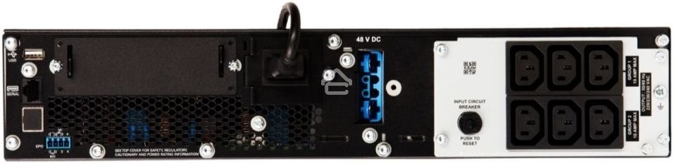 Источник бесперебойного питания APC Smart-UPS SRT, 1000VA/1000W, On-Line, Extended-run, Rack 2U (Tower convertible), черный