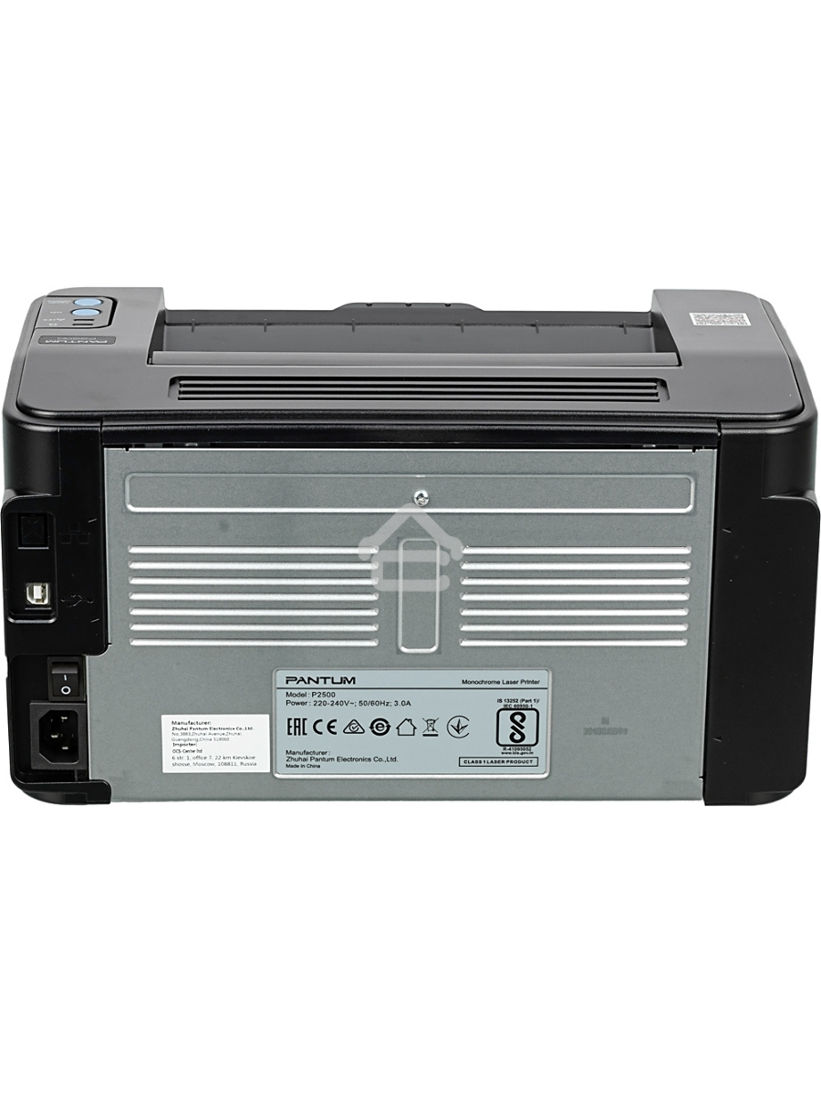 Принтер лазерный Pantum P2500, А4, ч/б, печ. до 22 стр/мин, 1200x1200 dpi, USB