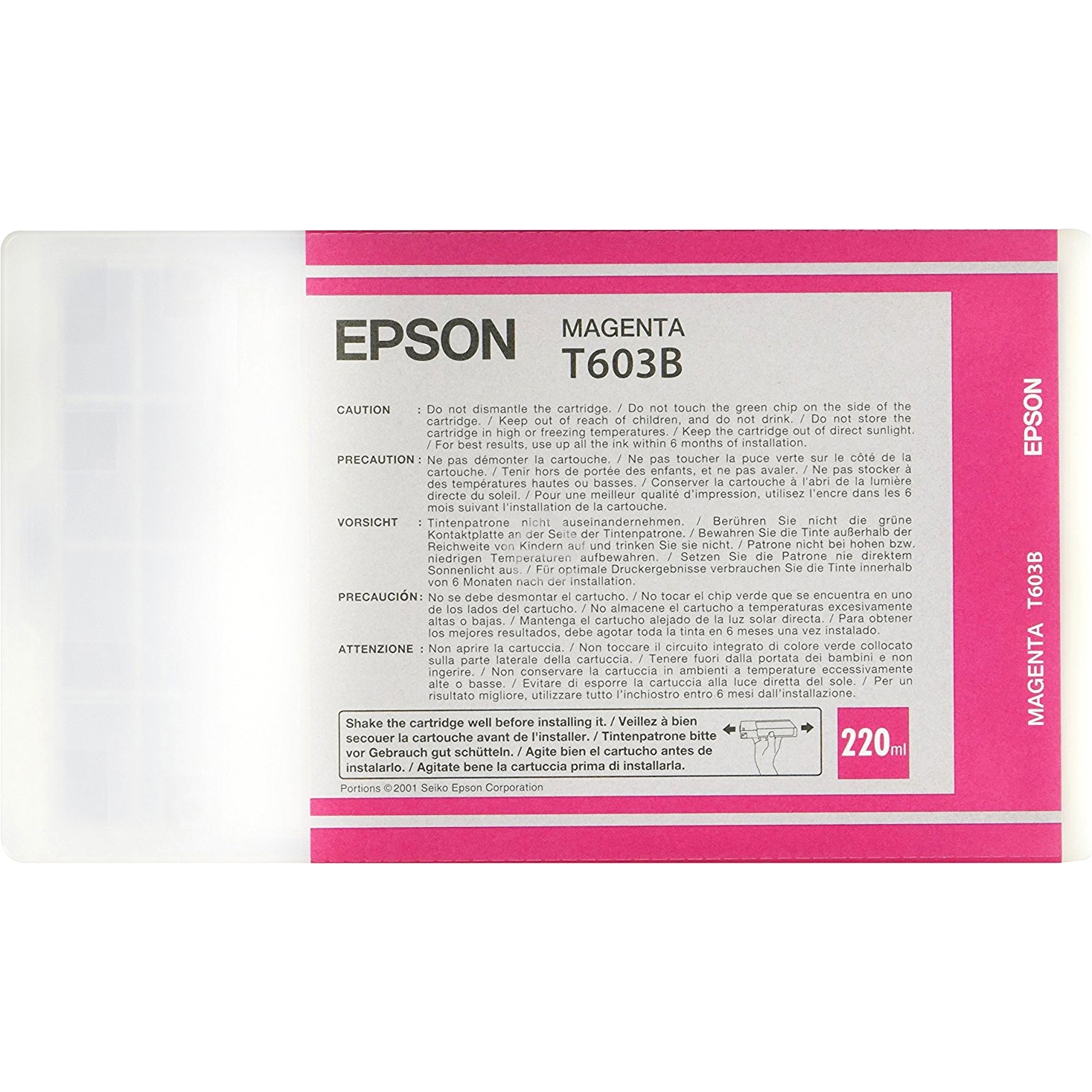 Картридж струйный Epson C13T603B00 пурпурный (220 мл) для Epson St Pro 7800/9800