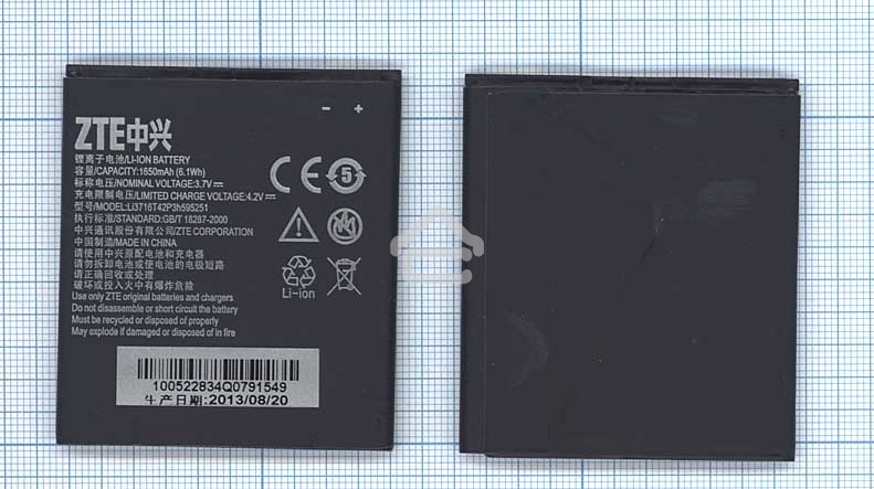 Аккумуляторная батарея Li3817T43P3h595251 для ZTE Flash ZTE N789+ 3.7V 5.55Wh