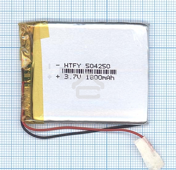 Аккумулятор Li-Pol (батарея) 5x42x50мм 2pin 3.7V/1800mAh