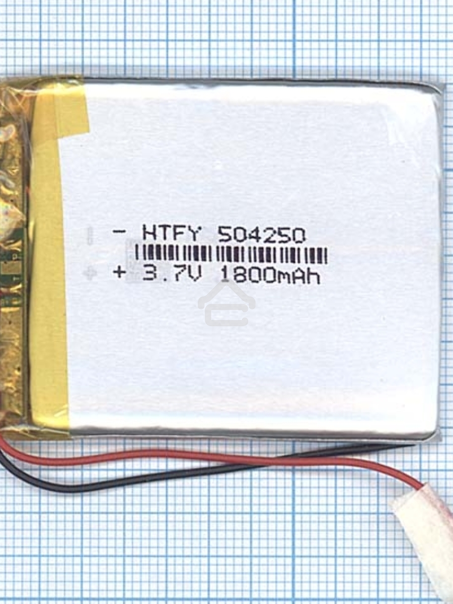 Аккумулятор Li-Pol (батарея) 5*42*50мм 2pin 3.7V/1800mAh
