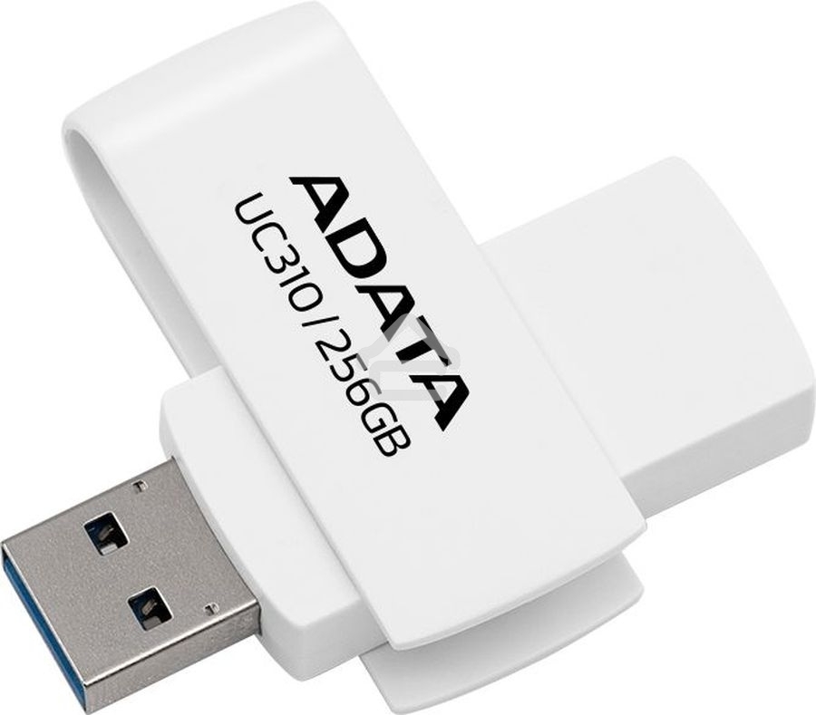 Флешка USB ADATA UC310 (UC310-256G-RWH), 256Gb, USB 3.2 Gen1, R/W 100/30, белый