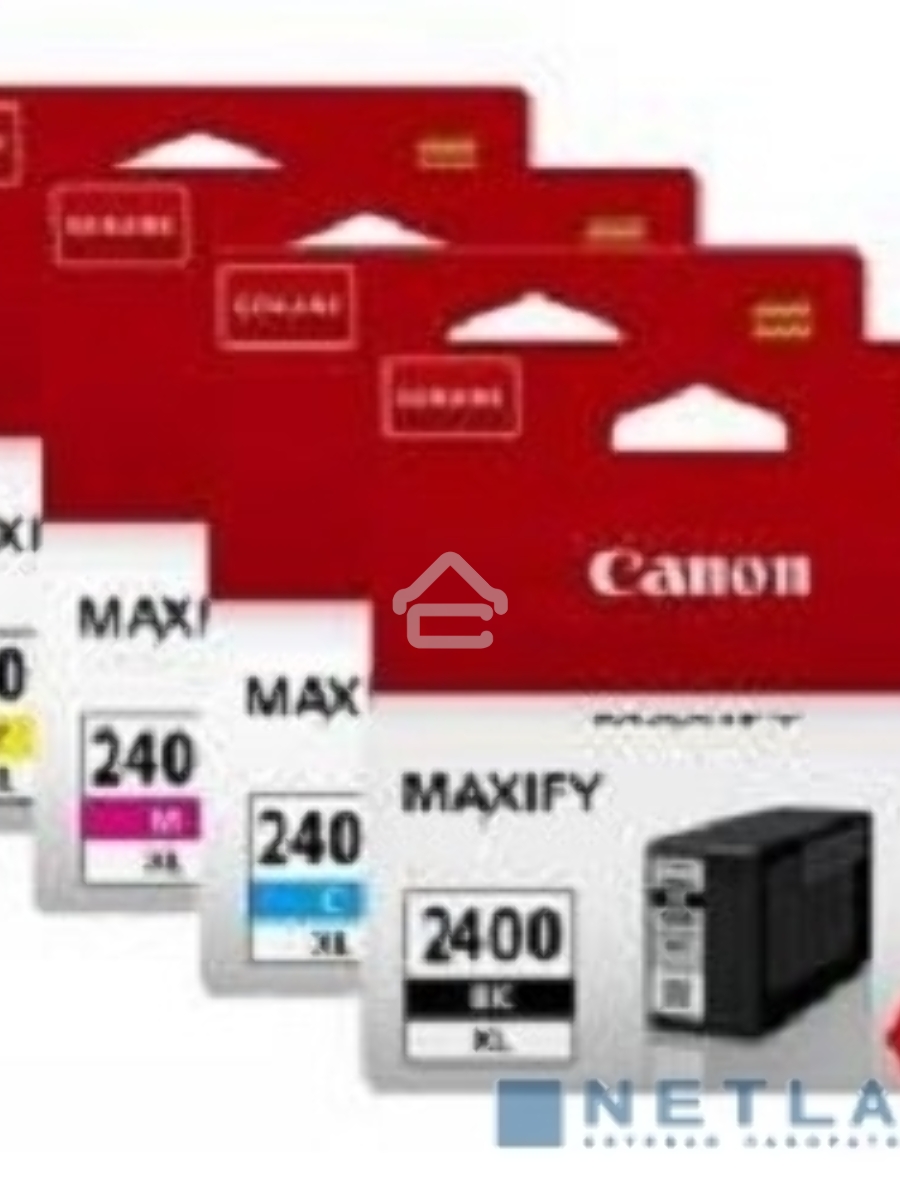 Картридж струйный CANON PGI-2400XL BK/C/M/Y MULTI (экономичный комплект: Bk 2500 стр, C/M/Y - по 1500 стр) для MAXIFY iB4040/МВ5040/МВ5340