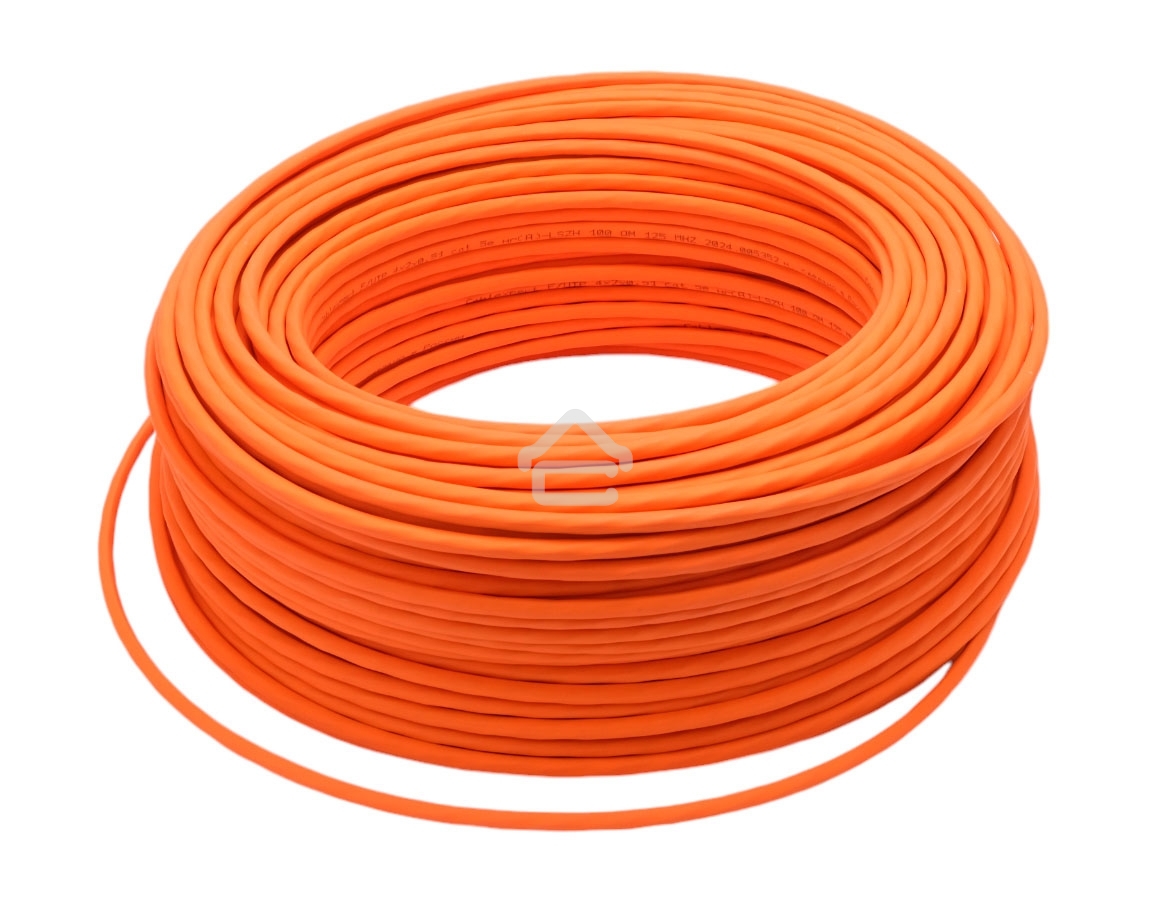 Кабель Cablexpert (RU) FTP-LSZH 4x2x0.51, медный, кат.5e, однож., 100м, box, оранж
