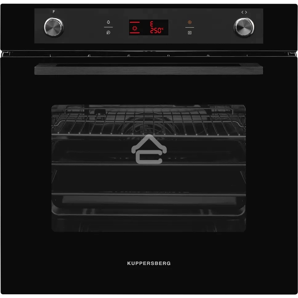 Встраиваемый духовой шкаф Kuppersberg HM 629 Black 60 см, 70 л, 9 режимов, гидролизная очистка, черный