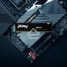 Оперативная память Kingston Fury Beast, DDR5, 32GB (1x32GB), 6000MHz, CL30, DIMM, с радиатором, черный