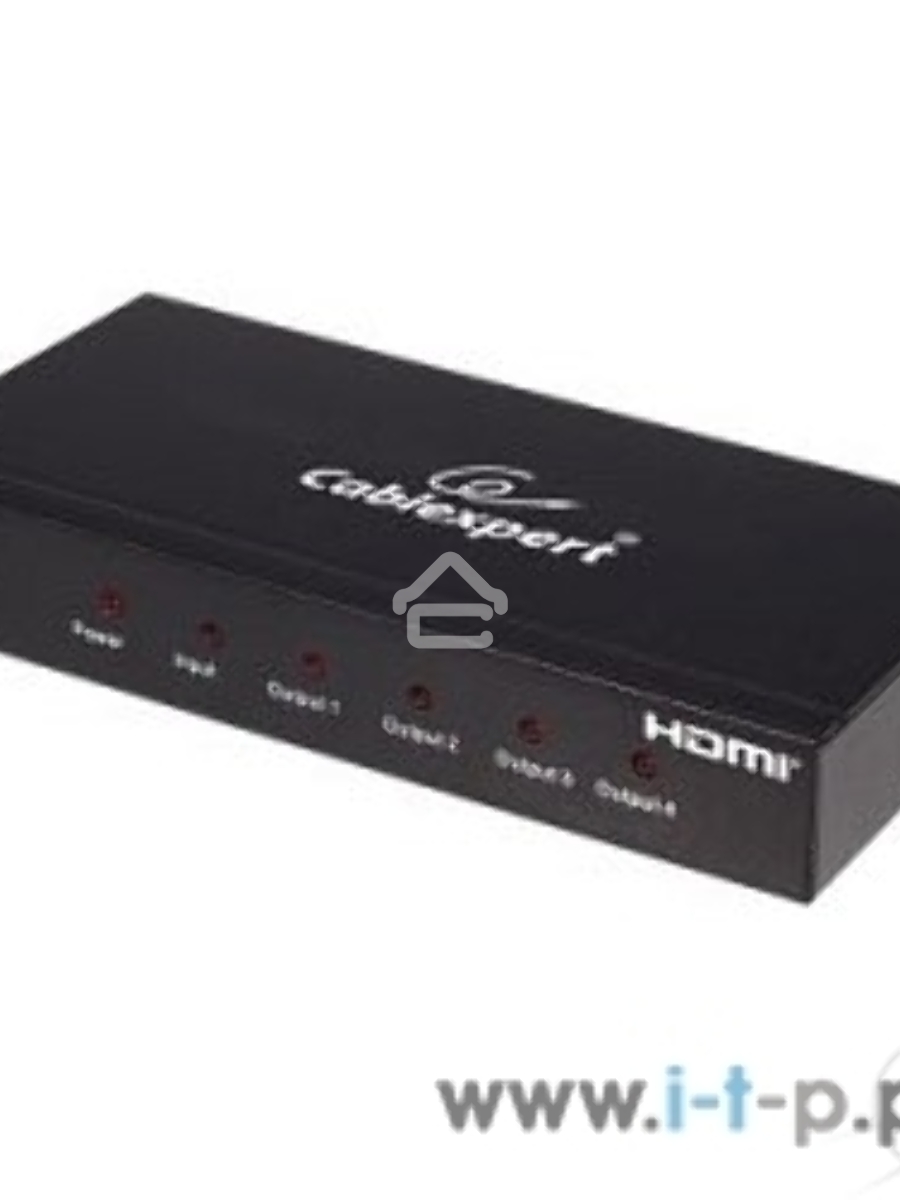 Разветвитель Gembird DSP-4PH4-02 Разветвитель HDMI Cablexpert, HD19F/4x19F, 1 компьютер => 4 монитора, Full-HD, 3D, 1.4v