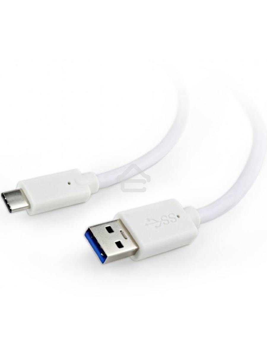 Кабель USB Cablexpert CCP-USB3-AMCM-1M-W, USB3.0 AM/USB Type-C, 1м, белый, пакет