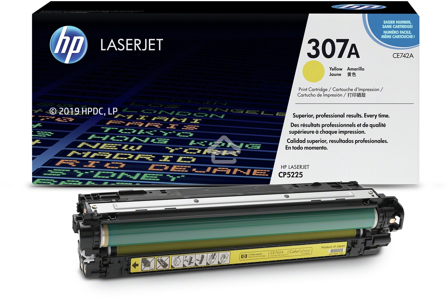Картридж лазерный HP CE742A желтый Color LJ CP5225 (7300стр.)